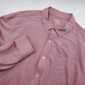 UNTUCKit Men's XXX Large Red Long Sleeve Button Down Casual Shirt 100% Cotton